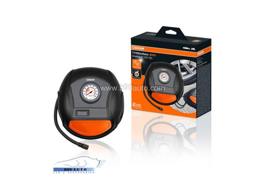 Osram TYREinflate 200 Légkompresszor - Feltekerhető gumiabroncs pumpa